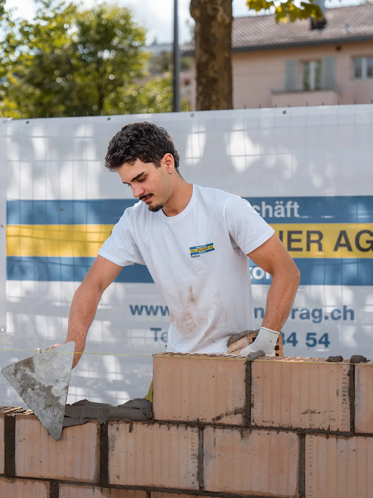 Praktisch ausprobieren: Mauern am Messestand